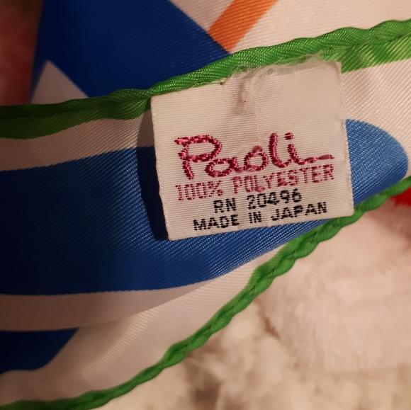😍1950s Vintage Paoli scarf EUC made in Japan - Picture 7 of 7